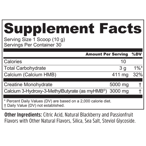 Creatine + HMB Blackberry Passionfruit 30 Servings