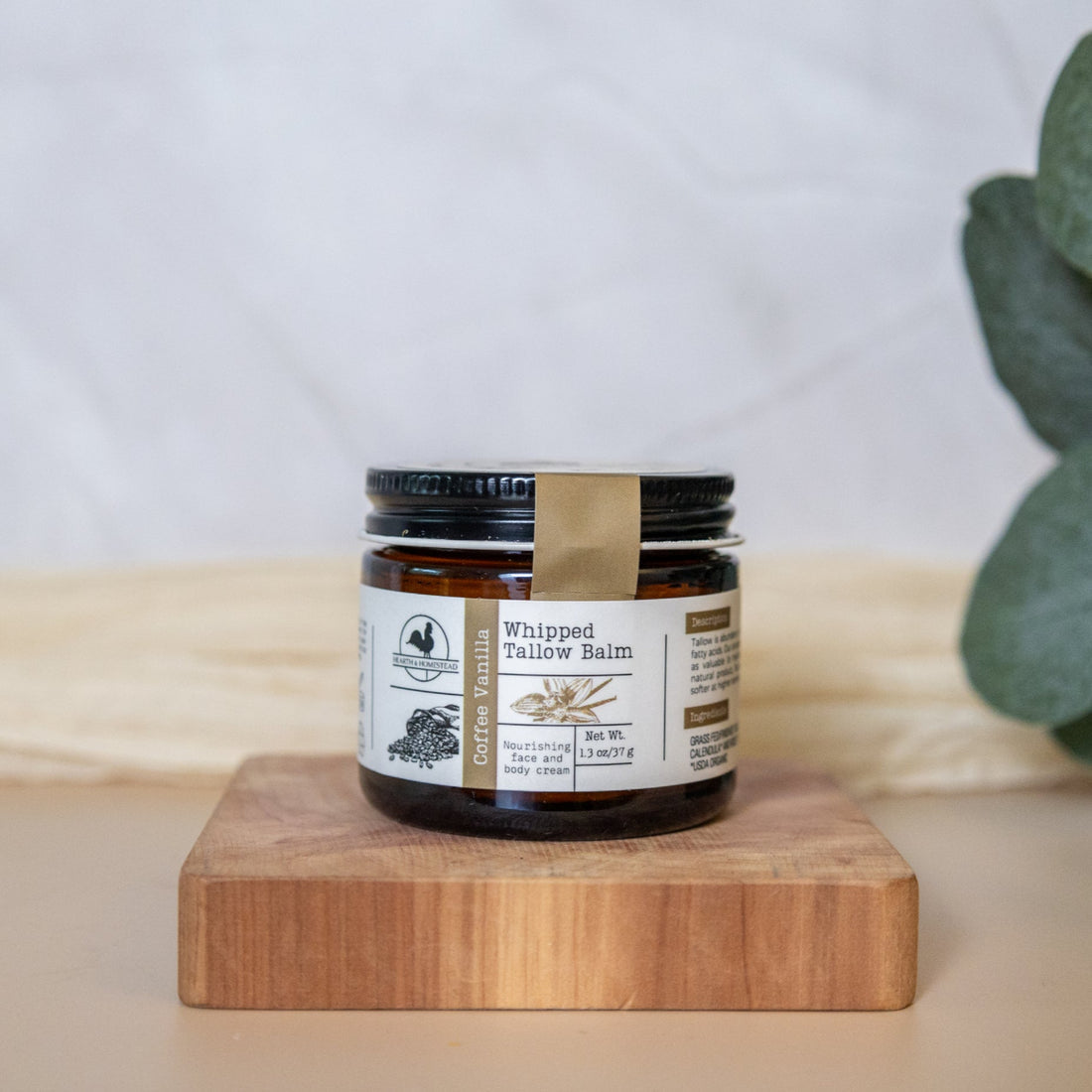 Whipped Tallow Balm Coffee Vanilla 1.3oz.