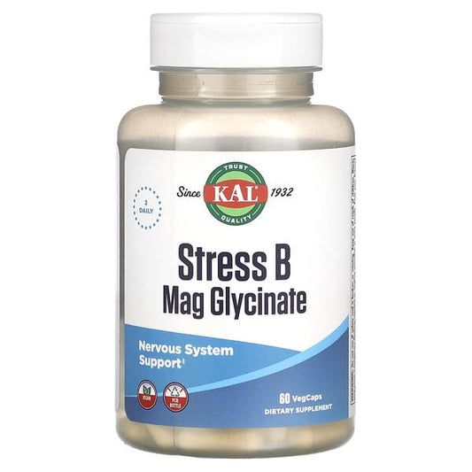 Stress B Magnesium Glycinate 60 Count