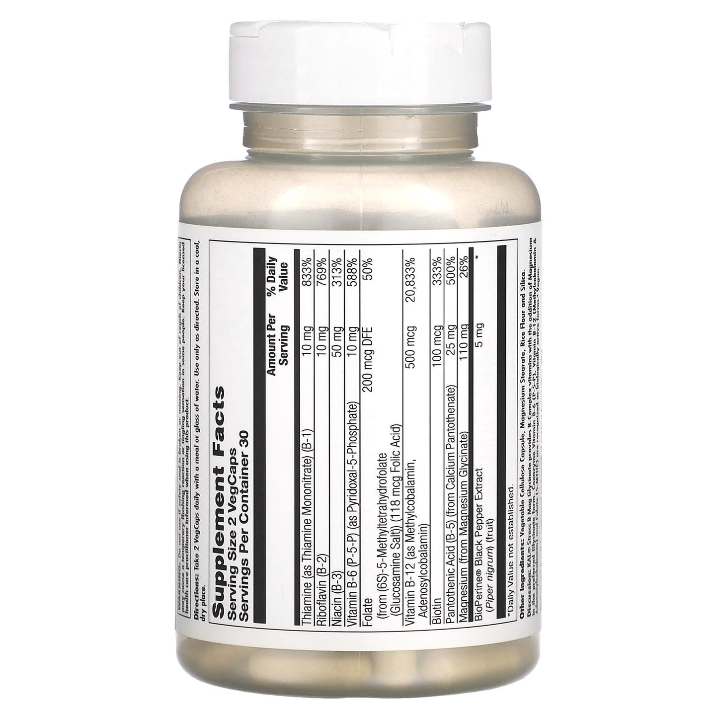 Stress B Magnesium Glycinate 60 Count