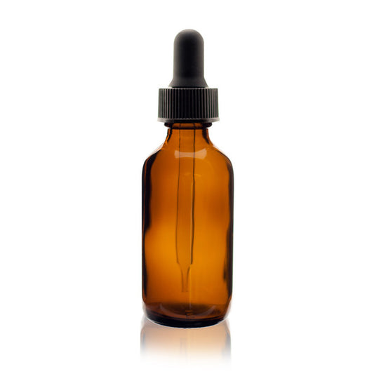 Amber Glass Dropper Bottle 1oz.