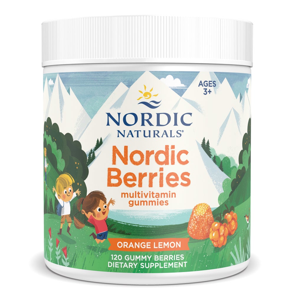Nordic Berries Multivitamin Gummies Orange Lemon 120 Count