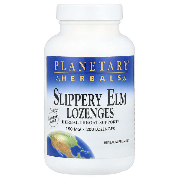 Slippery Elm Lozenges Tangerine 200 Count