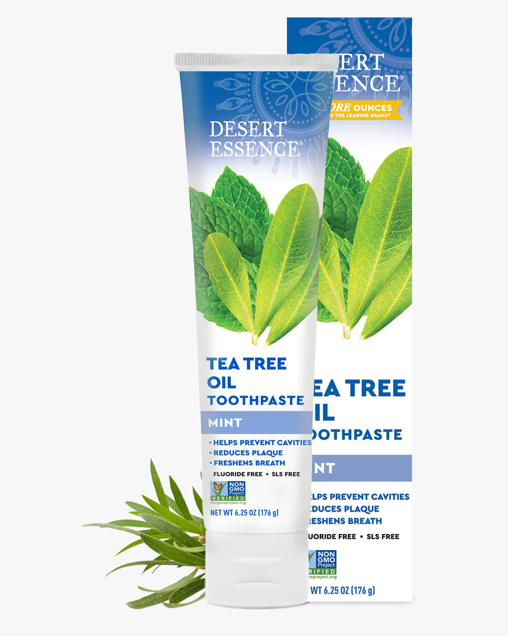 Tea Tree Oil Whitening Plus Toothpaste Cool Mint 6.25oz.