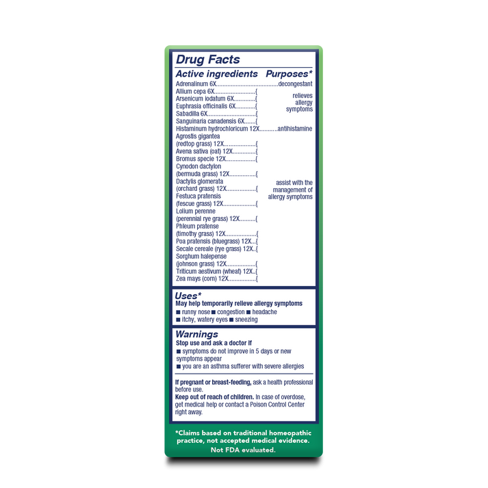 Allergy Grass Pollen 1oz.