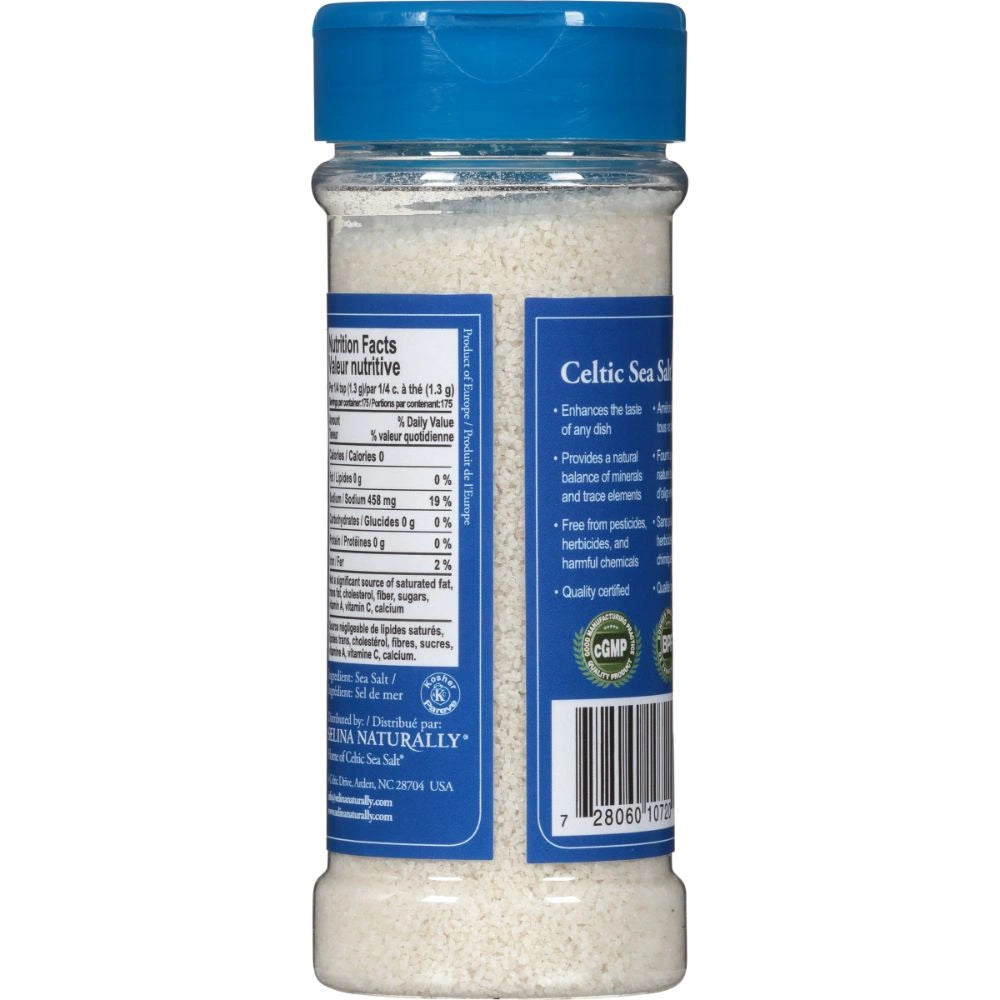 Celtic Sea Salt Fine Grind Shaker Bottle 8oz.