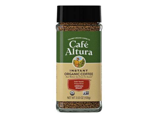 Organic Instant Coffee Freeze Dried Medium Roast