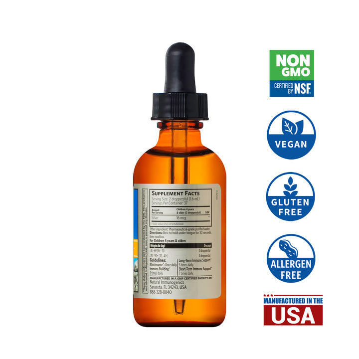 Kids bio-Active Silver Hydrosol 10 ppm Dropper Top 2oz.