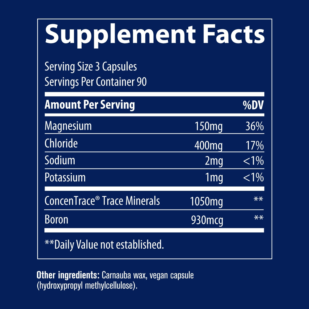 Concentrace Trace Mineral Capsules 90cnt