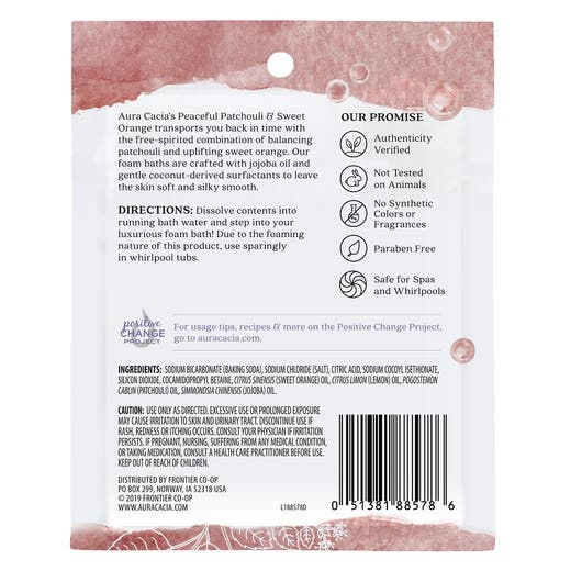 Foam Bath Patchouli & Sweet Orange