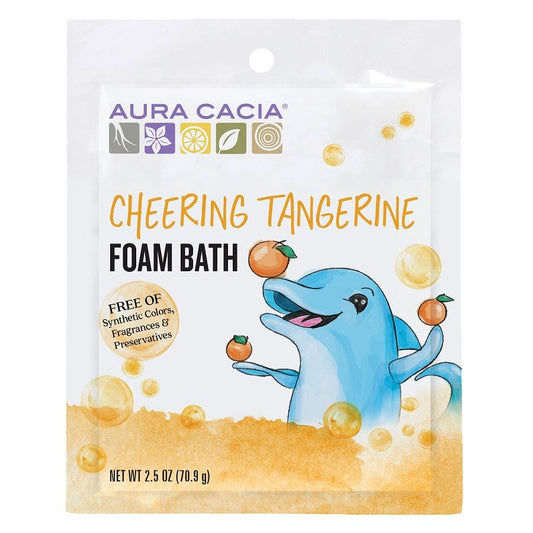 Aura Cacia Cheering Tangerine Kids Foam Bath 2.5 oz.