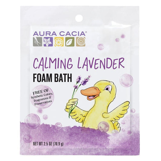 Aura Cacia Calming Lavender Kids Foam Bath 2.5 oz.