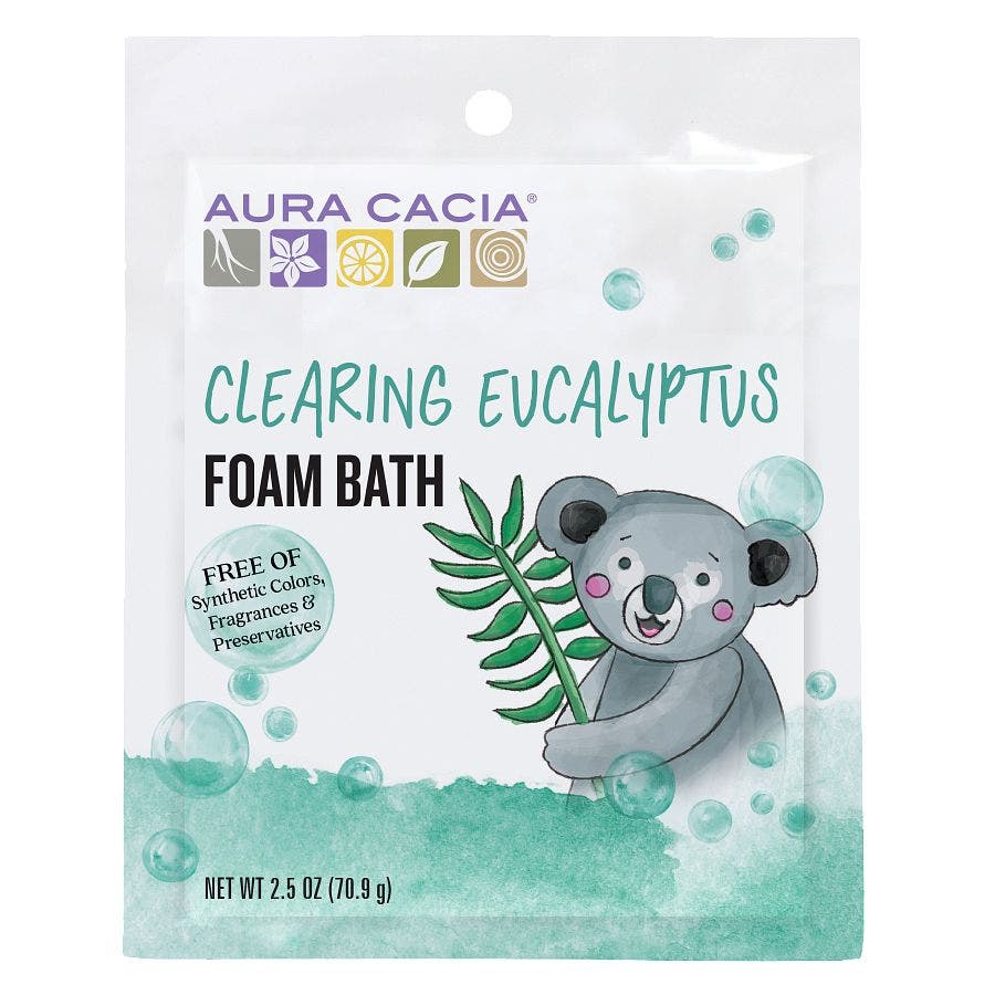 Aura Cacia Clearing Eucalyptus Kids Foam Bath 2.5 oz.