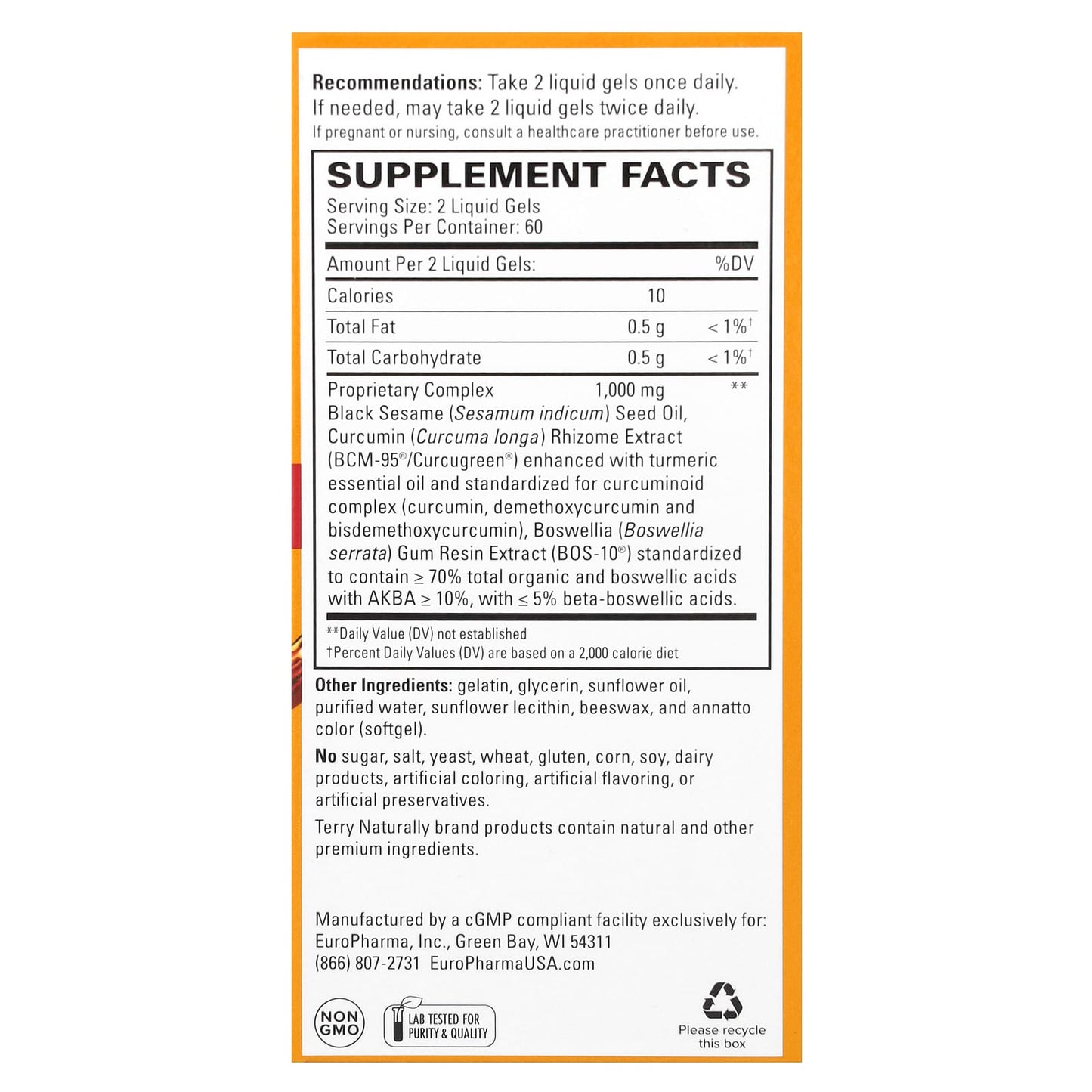 CuraMed Acute Pain Relief 120 Count