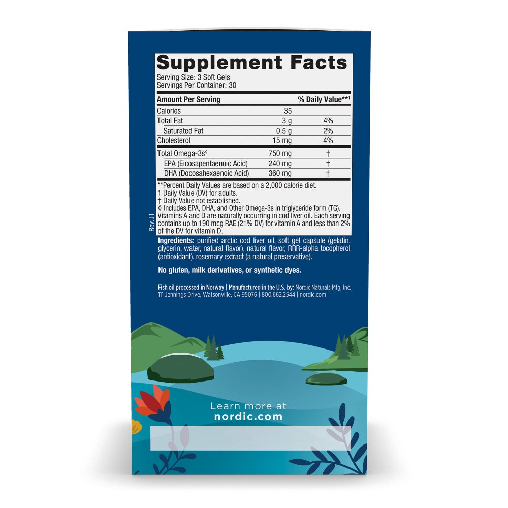 Arctic Cod Liver Oil 90 Count