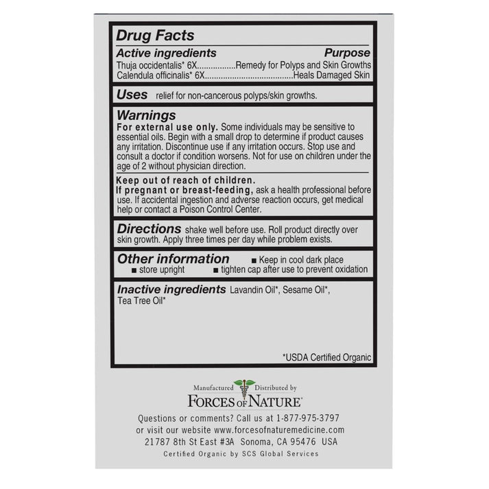 Organic Skin Tag Control Extra Strength Roll-On 4ml.