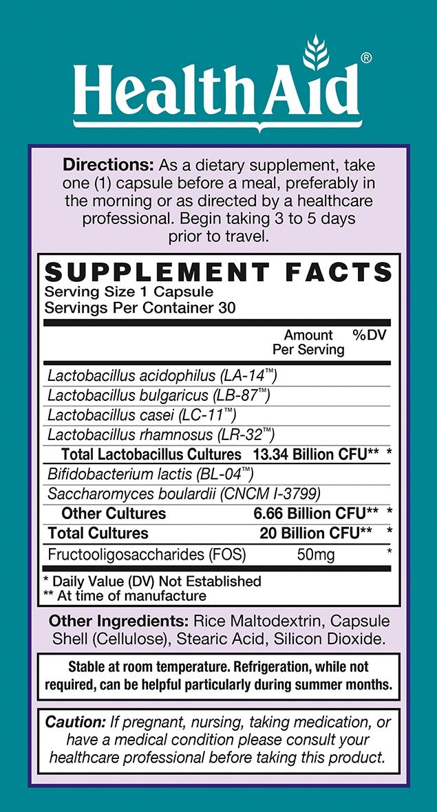 Travel Probio 20 Bil  30 capsules