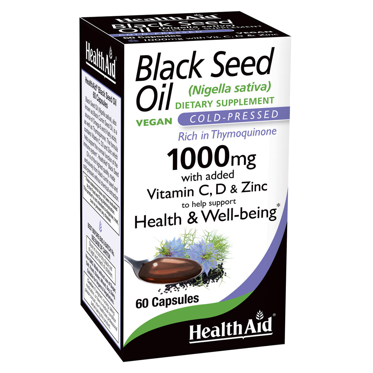 Black Seed Oil (Cold Pressed) 1000mg 60 Count