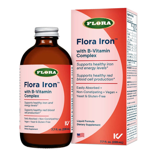 Flora Iron B-Vitamin Complex Liquid 7.7oz.