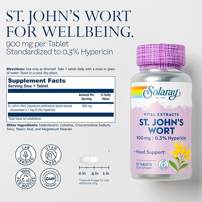 St Johns Wort 900mg 30 Count
