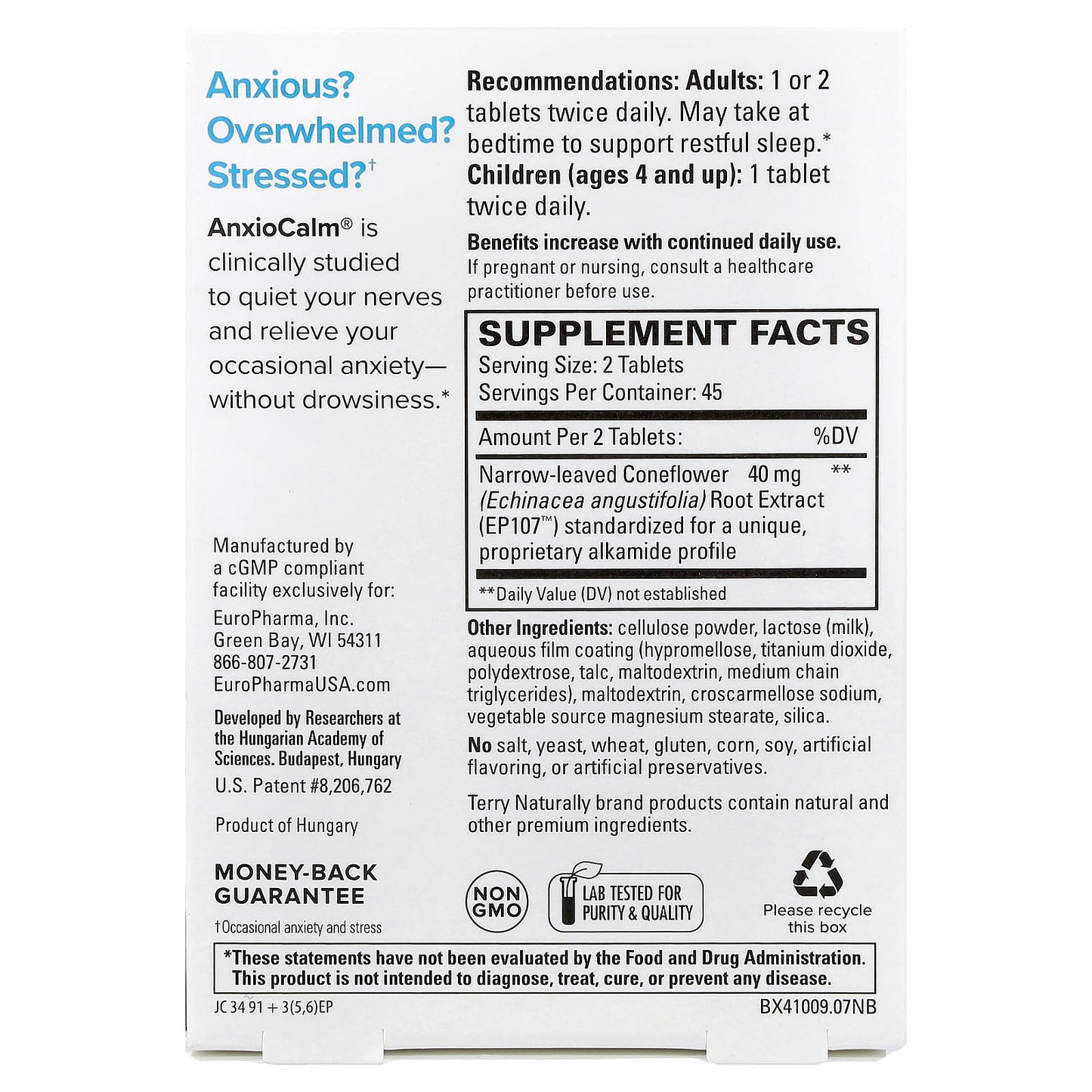 AnxioCalm 90 Count