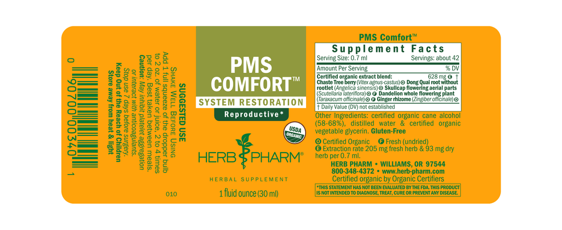 PMS Comfort Tincture 1oz.