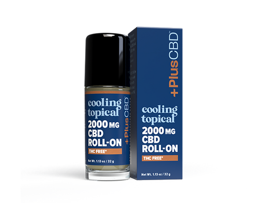 Cooling Topical 2000mg CBD Roll On (THC Free) 1.13oz.