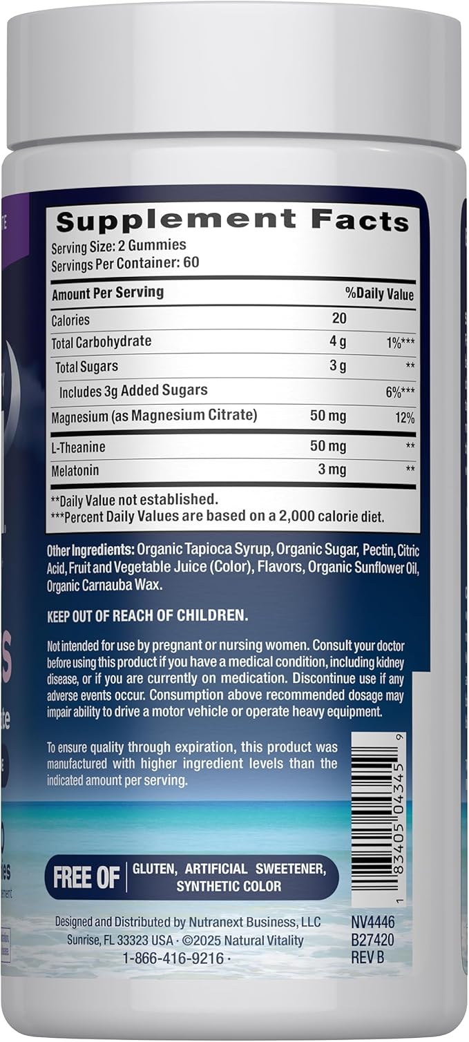 Calm Sleep Gummies Blueberry Pomegranate 120 Count