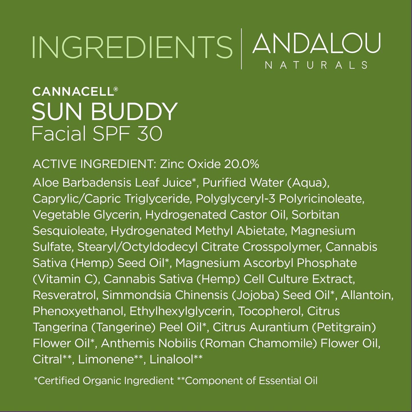 Cannacell Sun Buddy SPF 30 2.7oz.