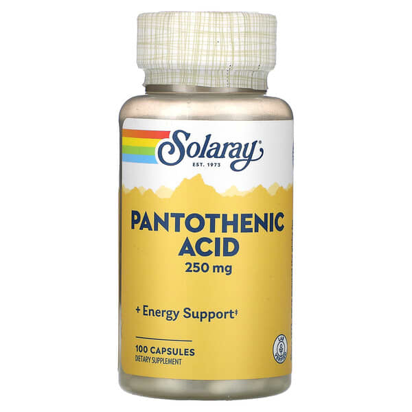 Pantothenic Acid 250mg 100 Count
