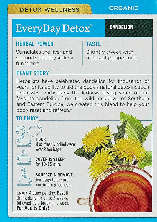 Organic EveryDay Detox Dandelion Tea 16 Count