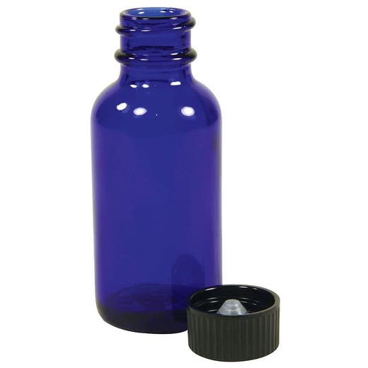 Cobalt Blue Boston Bottle 1oz.