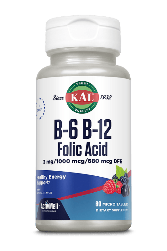 Vitamin B6 B12 Folic Acid Activmelt 60 Count
