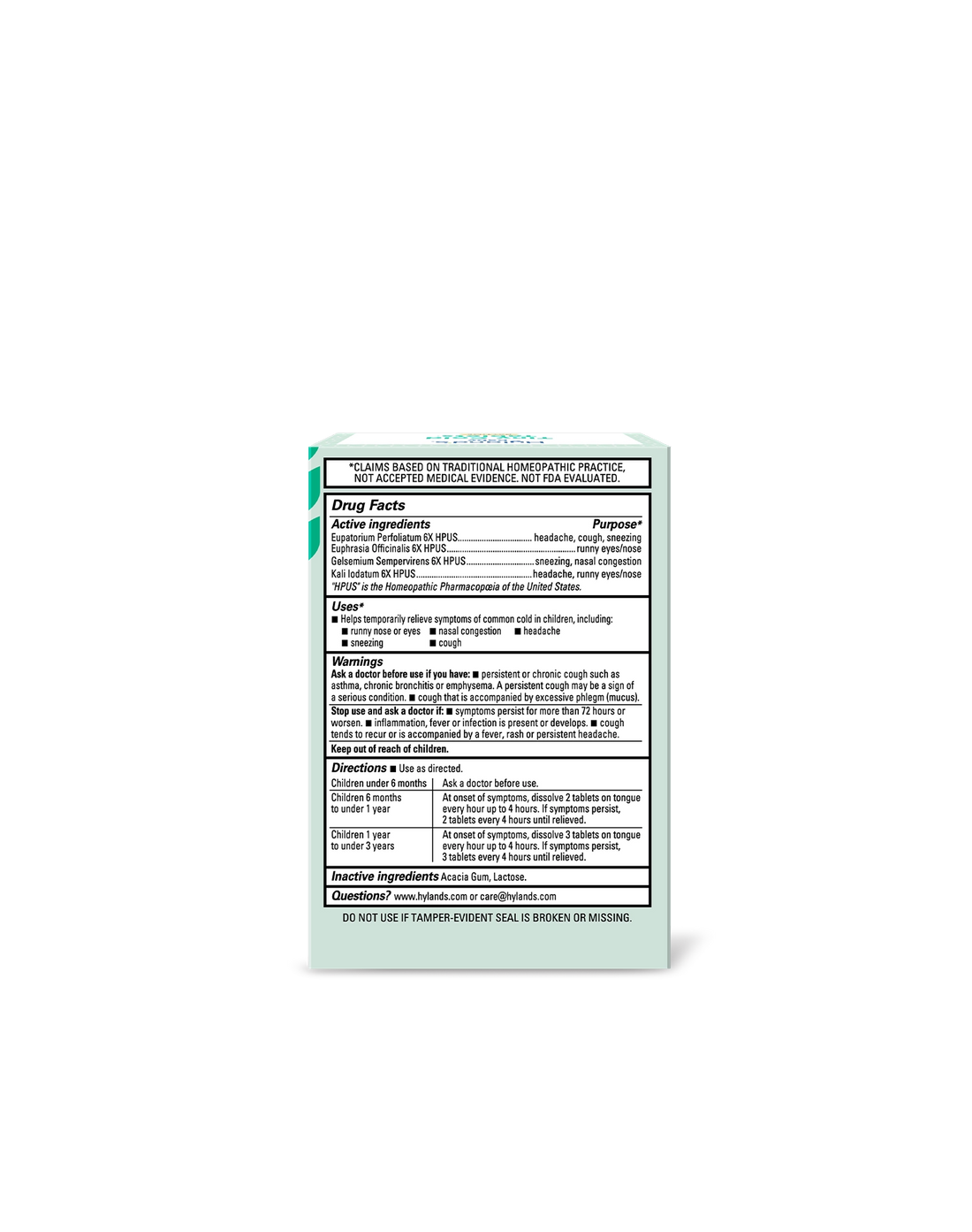 Tiny Cold Tablets 125 Count