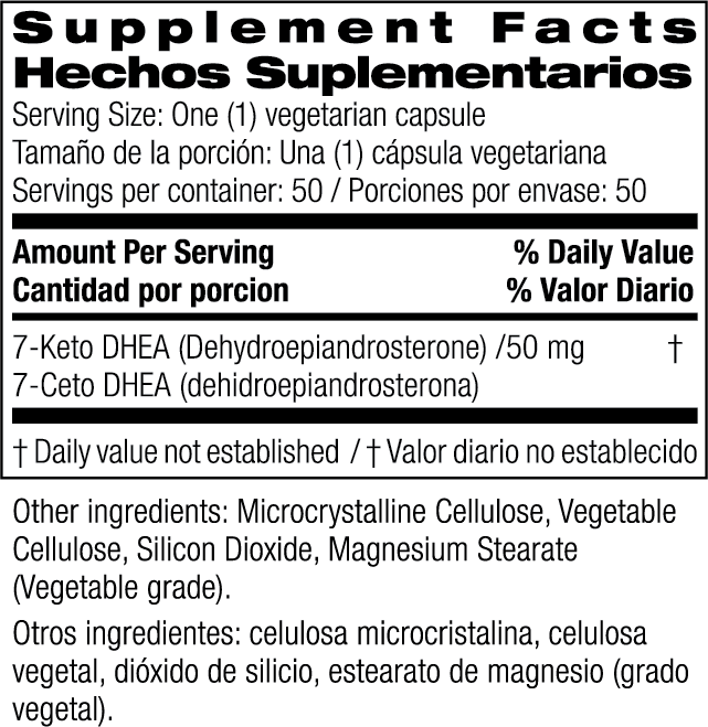 7 Keto Dhea 50mg 50 Count