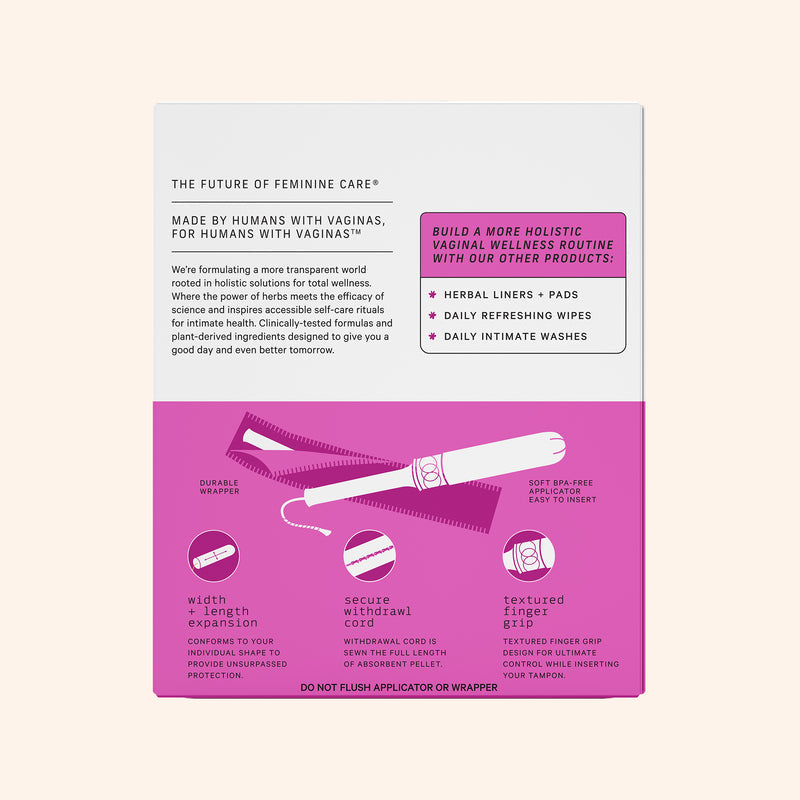 Organically Grown Regular Tampons 18 Count