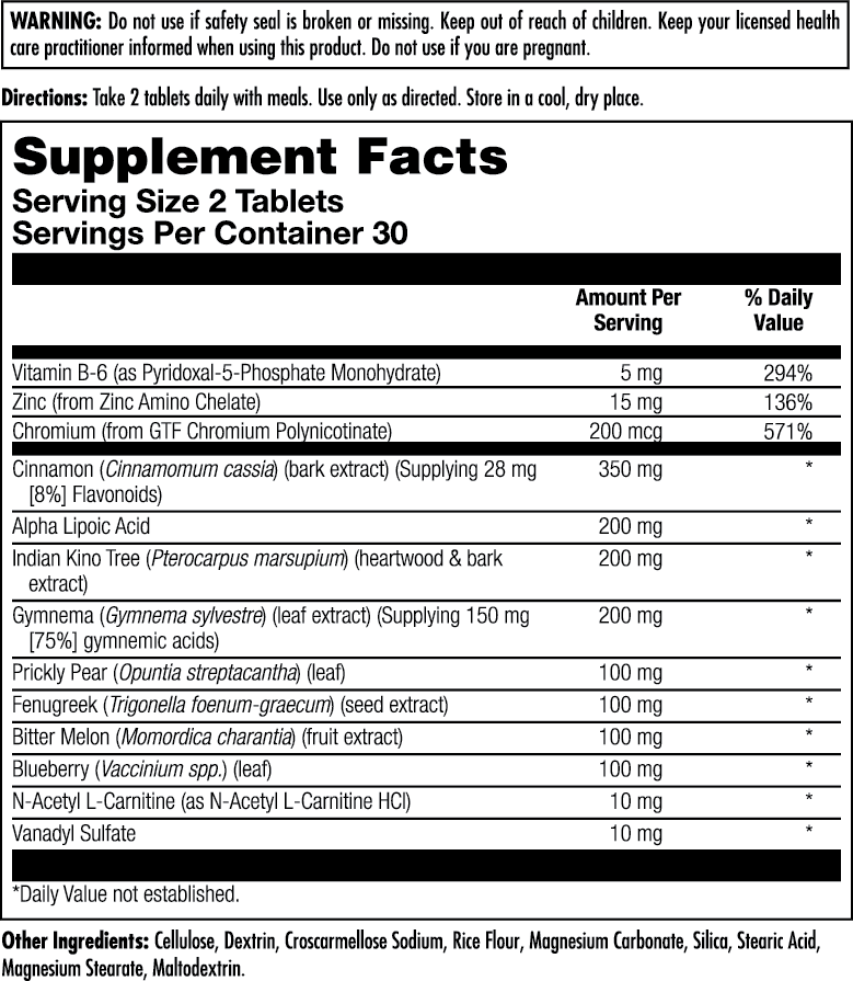 Blood Sugar Defense 60 Count