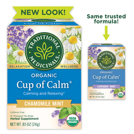 Organic Cup of Calm Lavender Mint Tea 16 Count