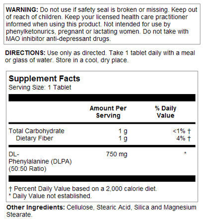 DLPA 750mg 60 Count
