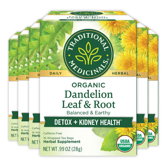 Organic Dandelion Leaf + Root Tea 16 Count