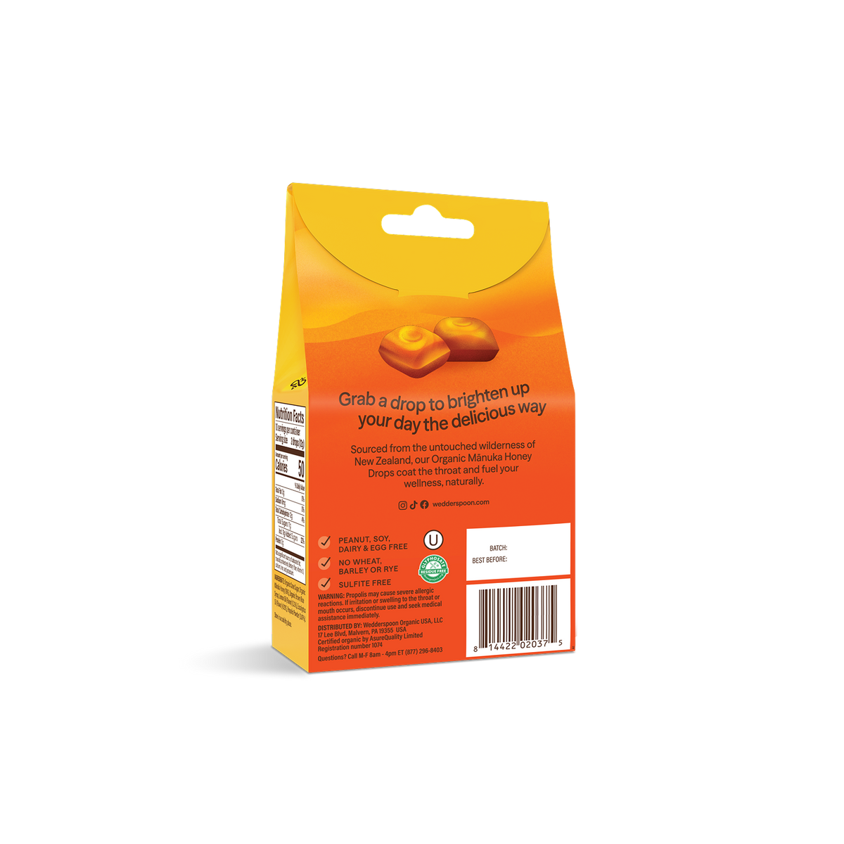 Organic Manuka Honey Lemon Drops