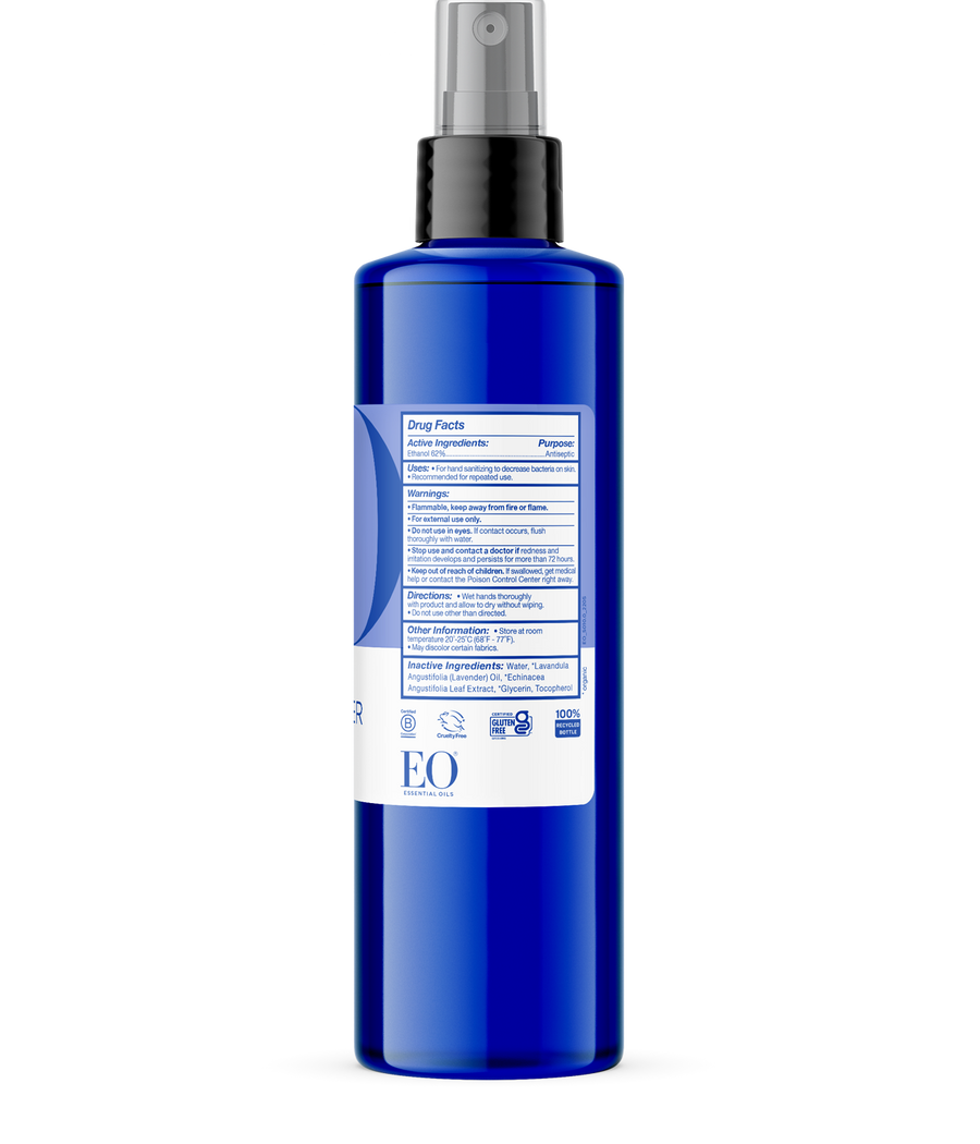Organic Hand Sanitizer Spray French Lavender