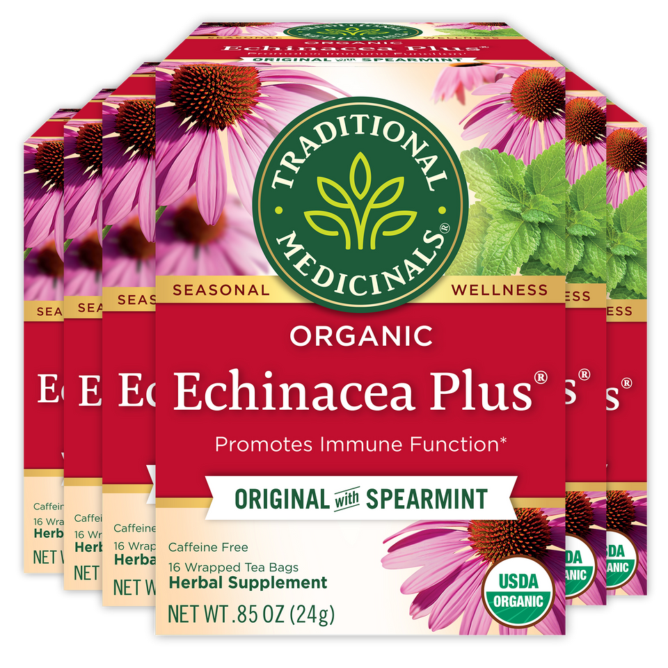 Organic Echinacea Plus Original W/Spearmint Tea 16 Count