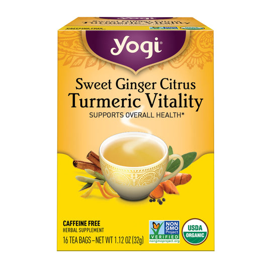 Sweet Ginger Citrus Turmeric Vitality Tea