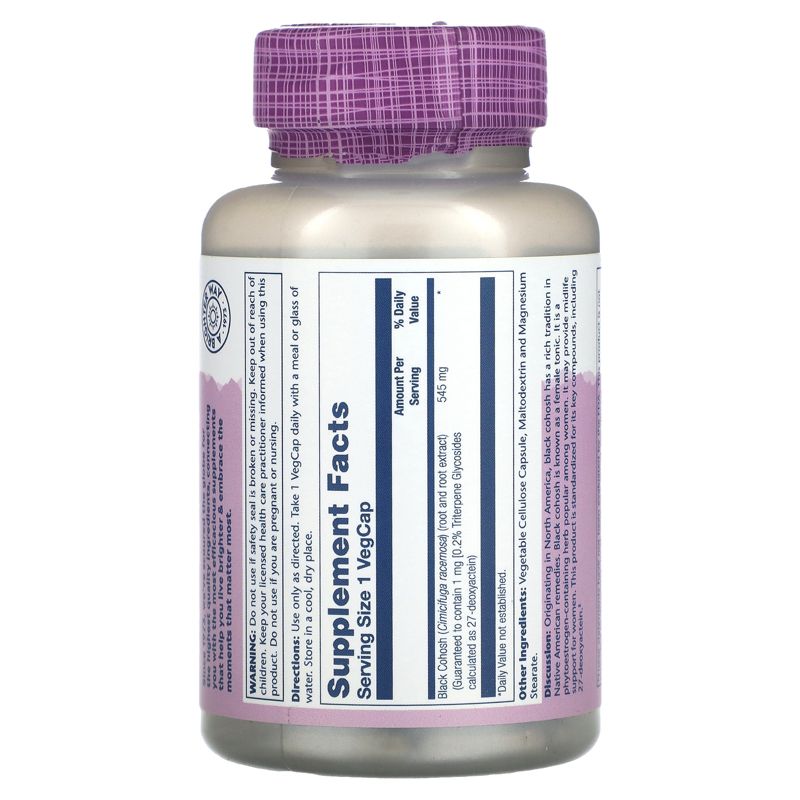 Black Cohosh Root Extract 545mg 120 Count