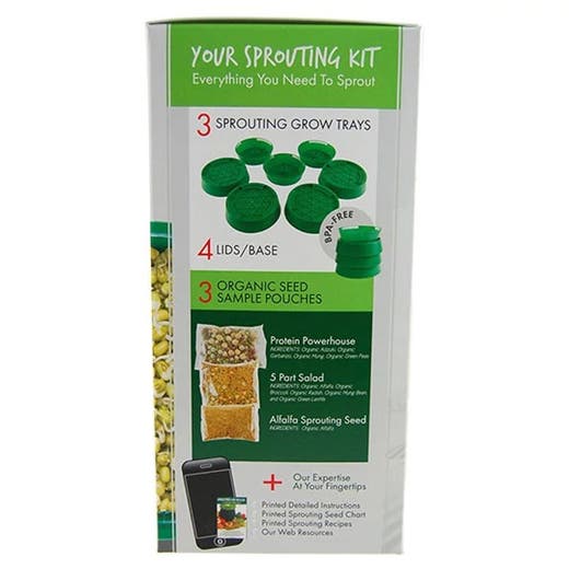 Sprouting Kit Complete Kitchen Counter Sprout Garden (Organic) 1 Count