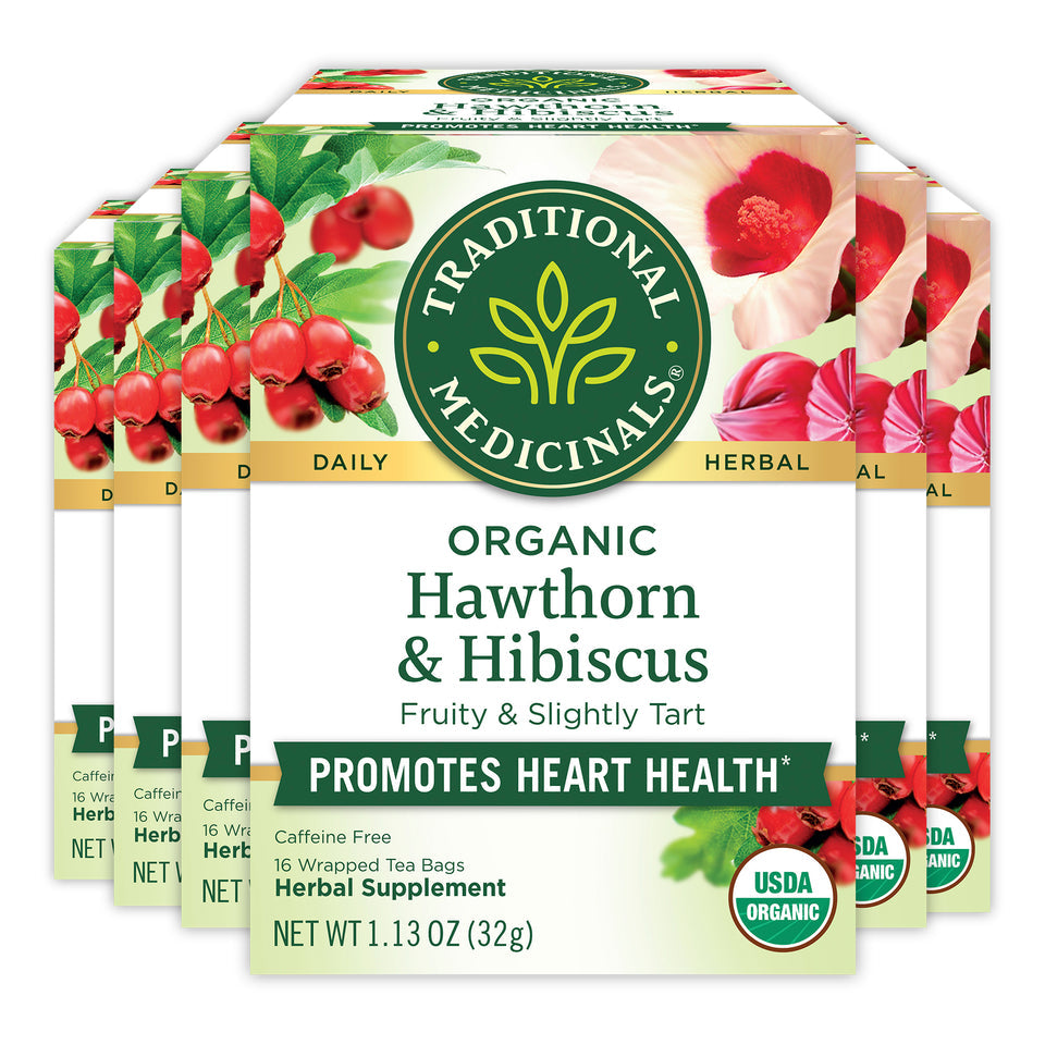 Organic Hawthorn & Hibiscus Tea 16 Count