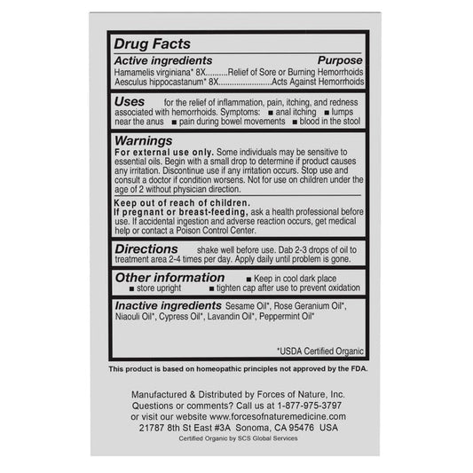 Hemorrhoid Control Extra Strength 11ml.
