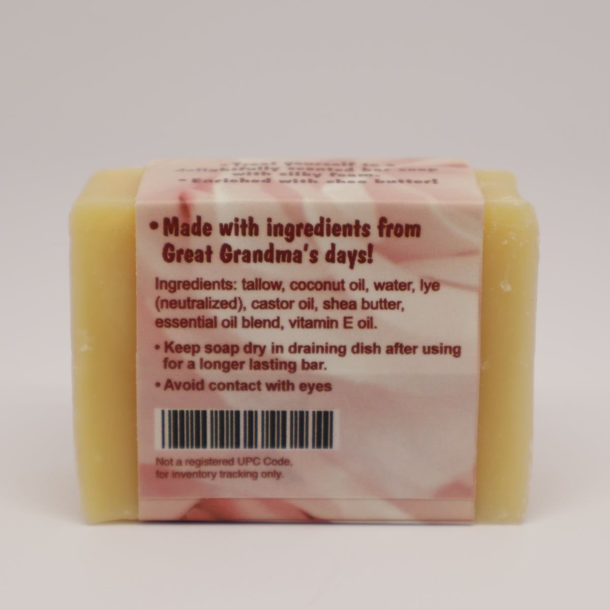 Flora Rose Lye Soap Bar 3.75oz.