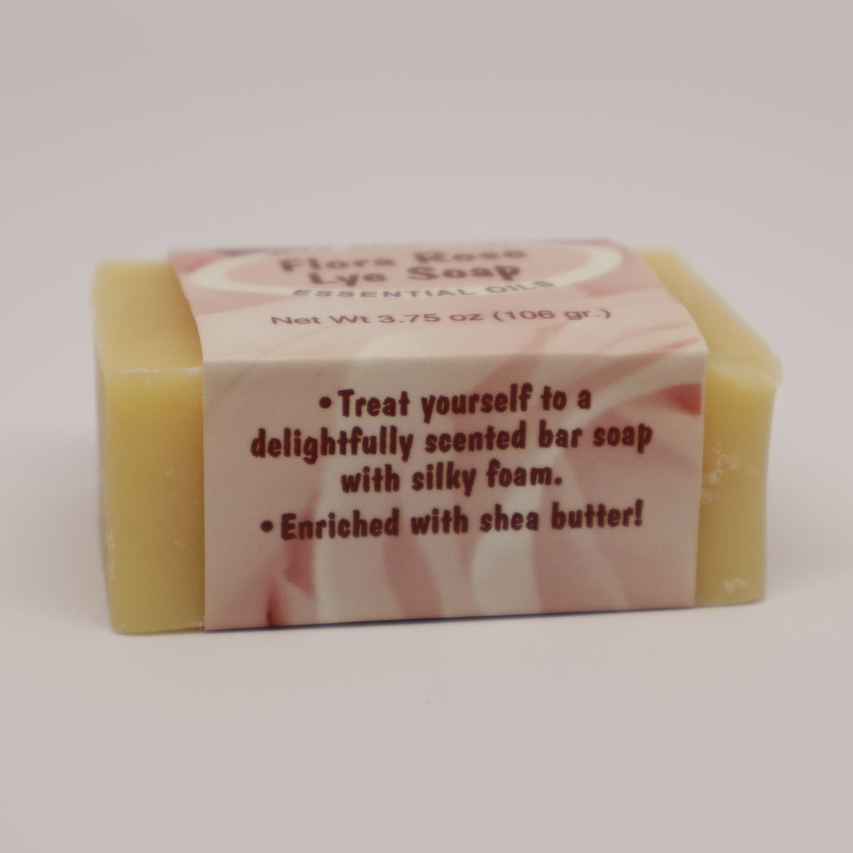 Flora Rose Lye Soap Bar 3.75oz.